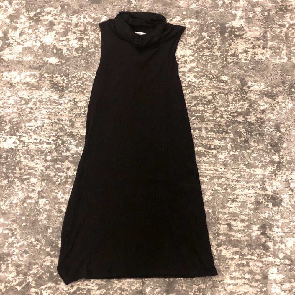 BP black cowl neck dress
